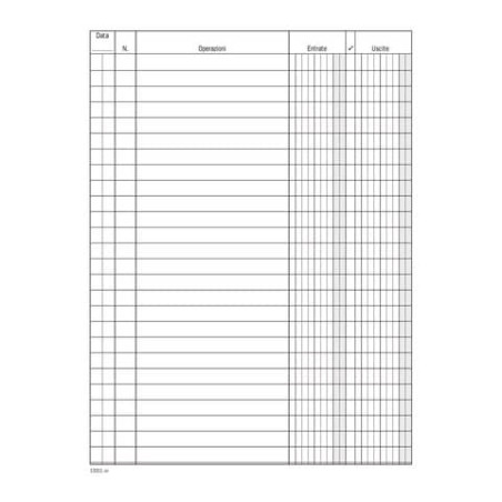 Libro Cassa 96 pagg.17x12