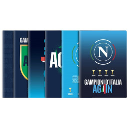 Maxi quaderno AGAIN SSC Napoli Colourbook rig.1r ( medie e sup.) €2,00)