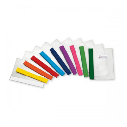 Coprimaxi rinforzati banda colorata BIANCA con portanome