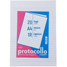 Protocollo 1 rigo 80gr 30fg
