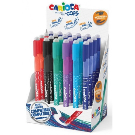 Penna cancellina Carioca Oops verde ricaricabile