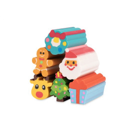 Gomma 6pz  Natale Colourbook