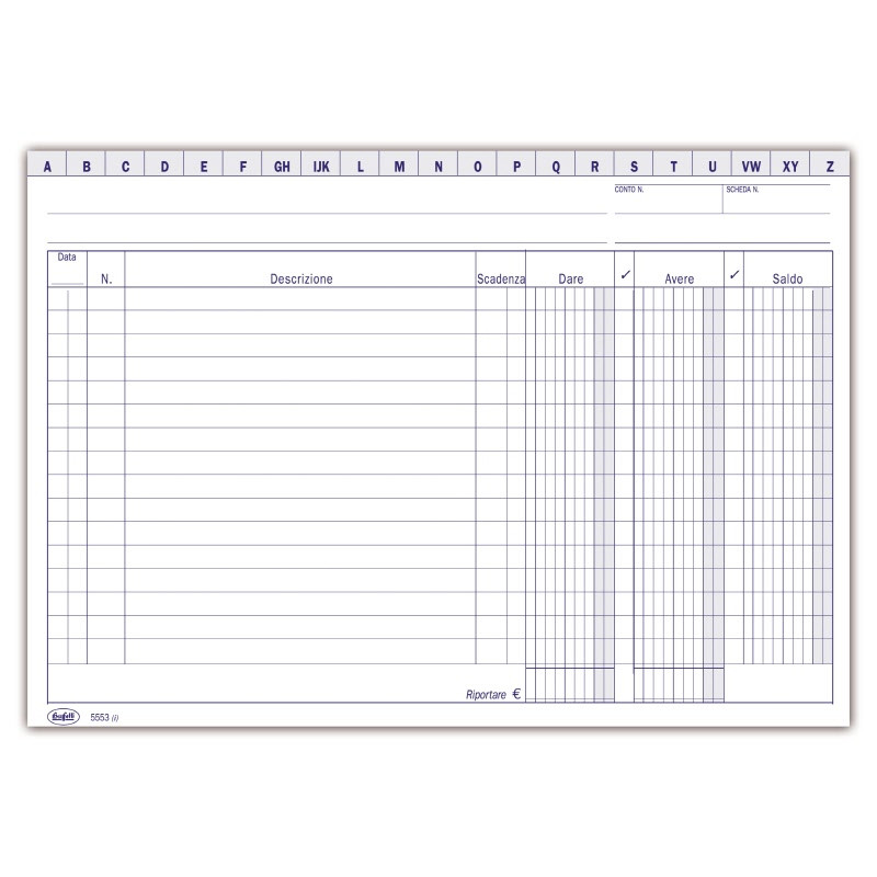 Schede D/A/S 24bx17 h 100PZ