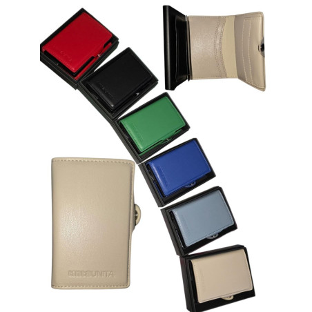 Porta carte di credito Nero Tintaunita protezione RFID