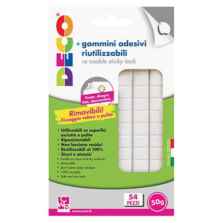 Gommini adesivi tipo patafix 54pz