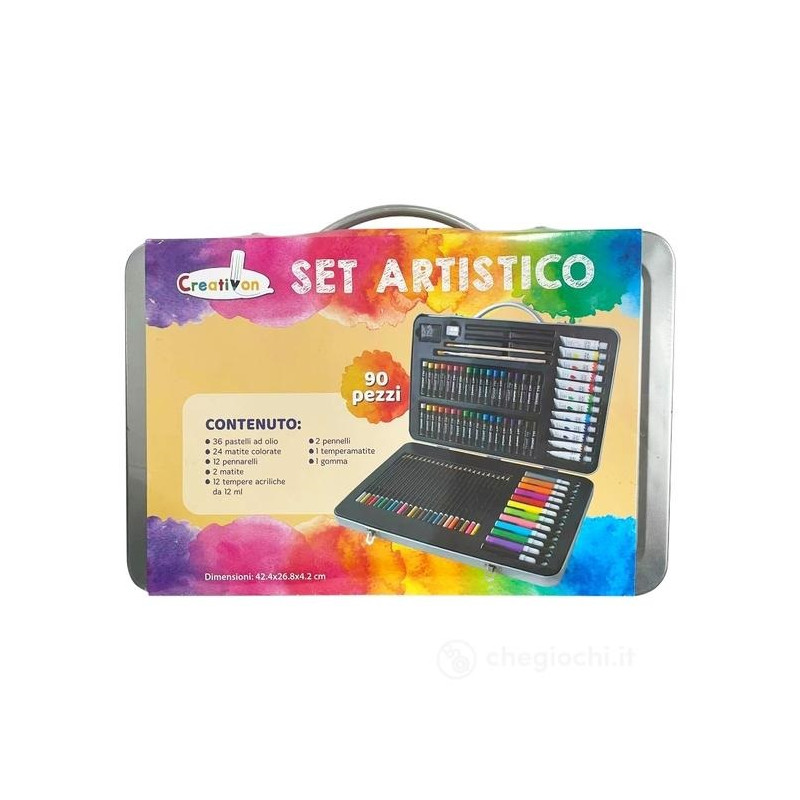 SET ARTISTICO CON 90 PEZZI IN VALIGETTA