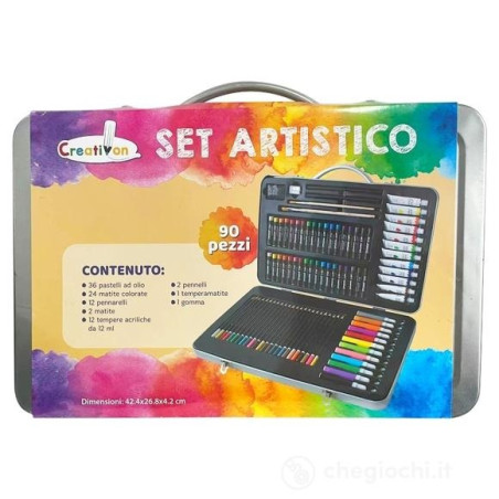 SET ARTISTICO CON 90 PEZZI IN VALIGETTA