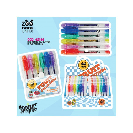 penna gel mini 6pz