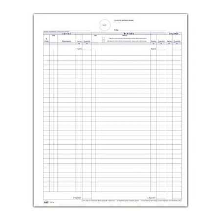 Registro carico-scarico stupefacenti (anche per uso veterinario), 104 pagg. numerate