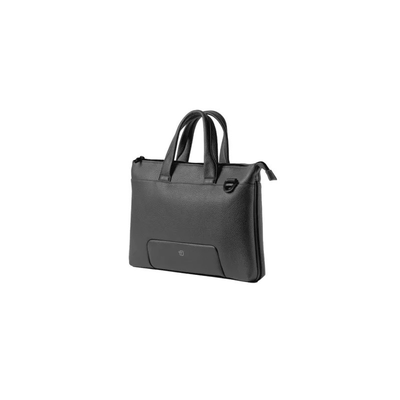 OFFERTA Borsa espandibile Gate Trended - con manici - 41 x 30 x 7 cm - ecopelle - nero - In Tempo