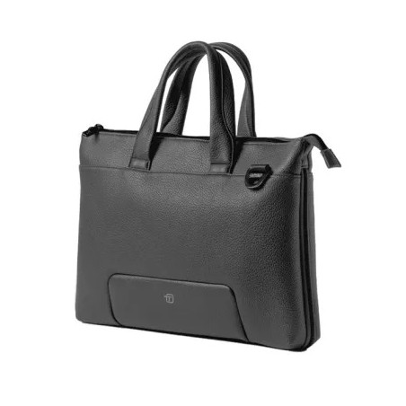 OFFERTA Borsa espandibile Gate Trended - con manici - 41 x 30 x 7 cm - ecopelle - nero - In Tempo