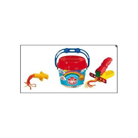 Secchiello medio didò 8 salsicciotti 1 mattarello 1 coltellino 1 ruzzola 1 forbice