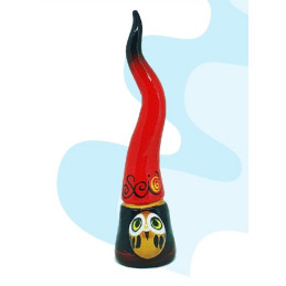 Corno con gufo 15cm Napolimania