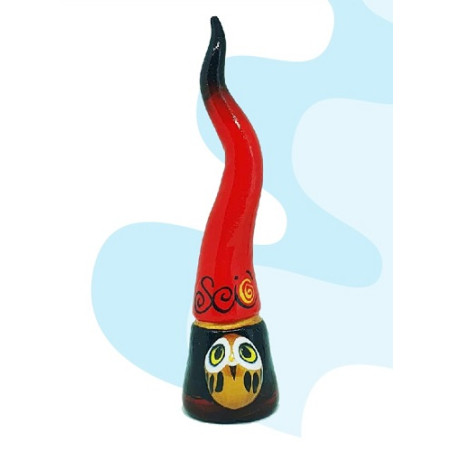 Corno con gufo 15cm Napolimania