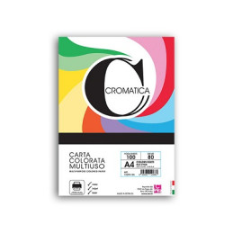 Carta color A4 160gr 100fg blu (energia cromatica)