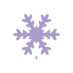 Fustella Maxi 75mm Fiocco di neve