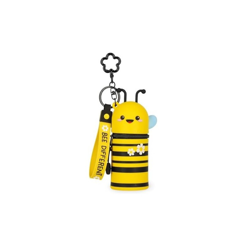 Mini Kawaii portamonete con portachiavi- Bee  legami