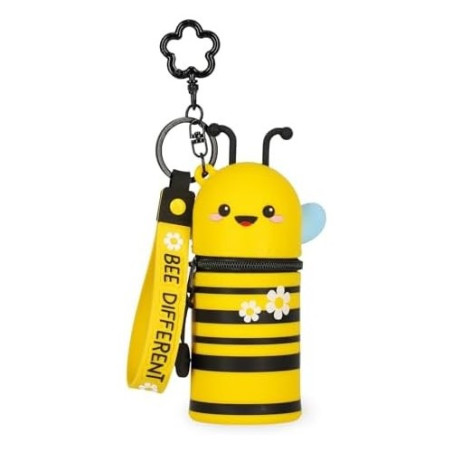Mini Kawaii portamonete con portachiavi- Bee  legami