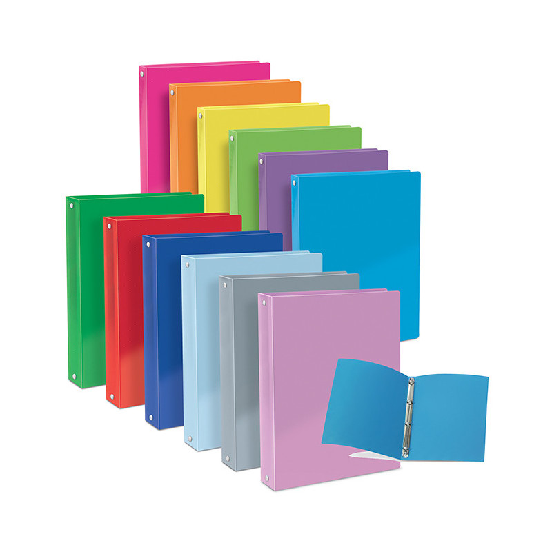 Cartella 4 anelli A4 d.30 in ppl vari colori