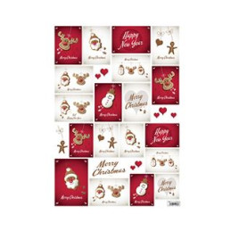 carta decoupage natalizia 35x50