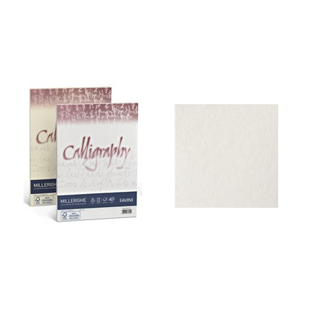 Carta Calligraphy Millerighe A4 200gr.50ff bianco