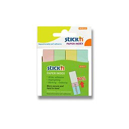 Memo Segnapagina in carta 4 colori pastello 20x50mm 200fg