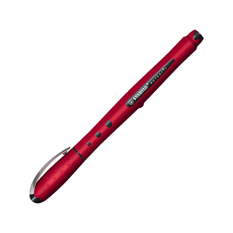 Penna roller STABILO worker+ colorful NatureCOLORS Wildflower - Borgogna