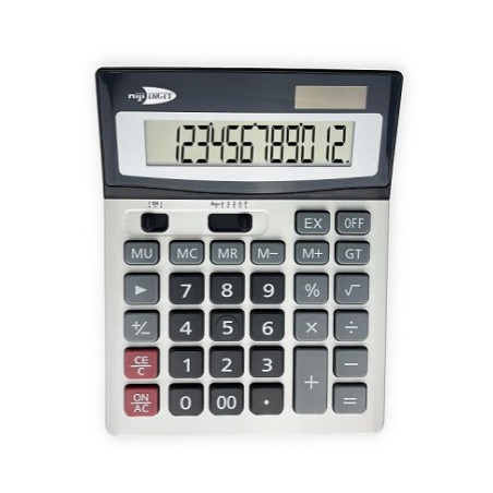 Calcolatrice da tavolo 12 cif. doppia alimentaz.