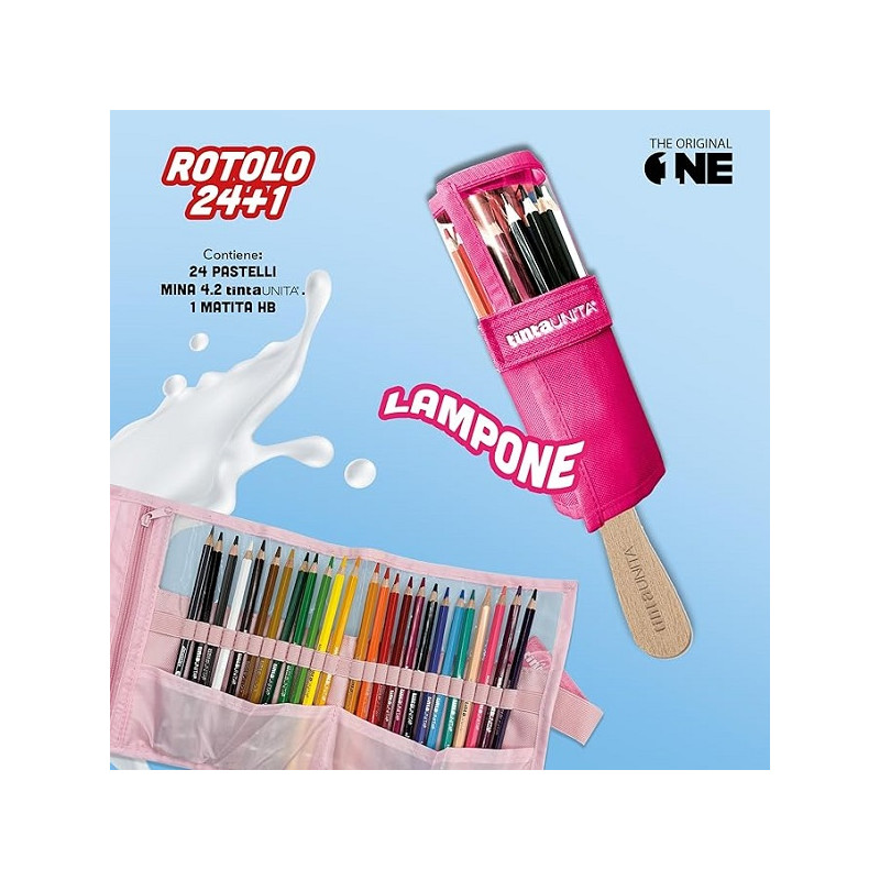 Astuccio a rotolo TINTAUNITA 24 pastelli+1 matita