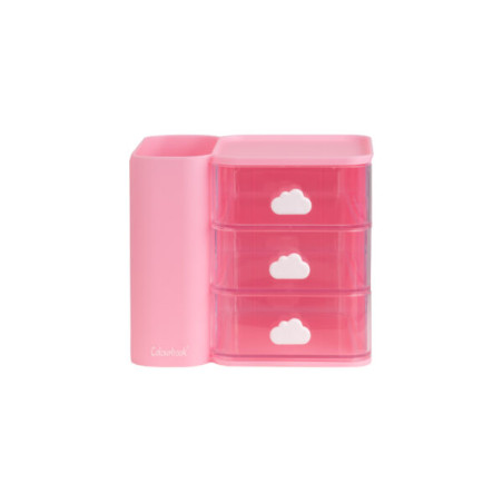 Desk organizer da scrivania cubby rosa