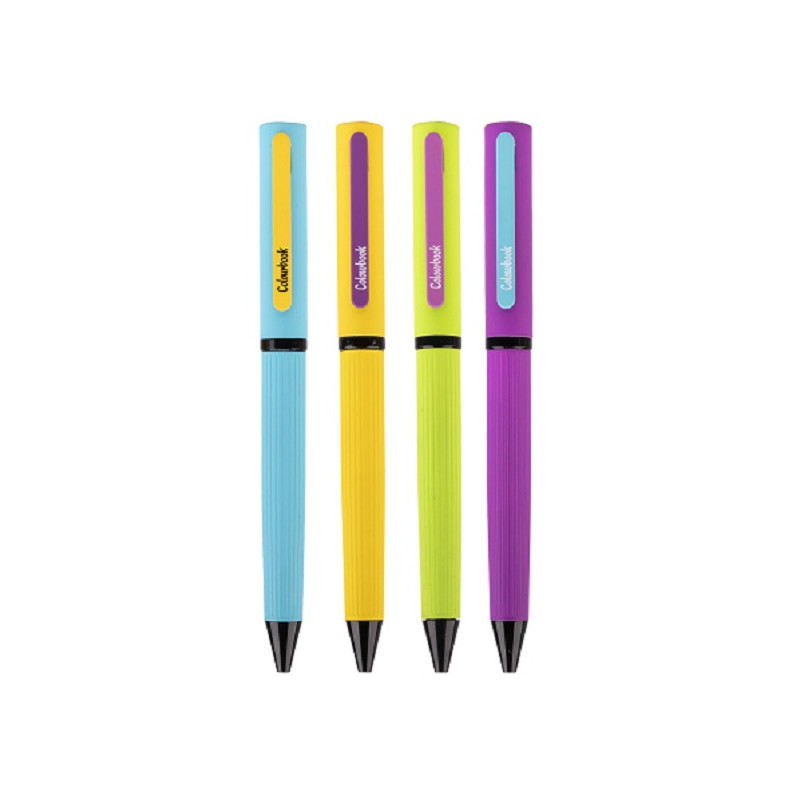 Penna sfera in metallo Creativity con astuccio – Colourbook gialla