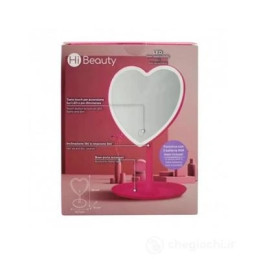 Specchio led da tavolo Cuore