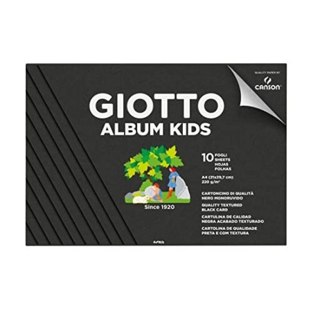 Blocco disegno giotto kids nero A4 220gr 20fg