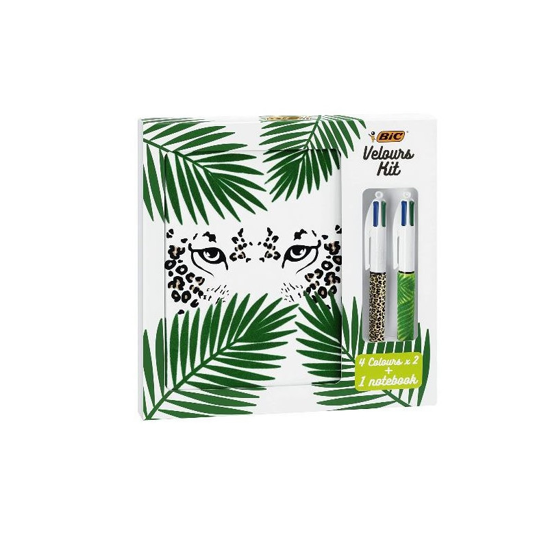 Kit velours 1 notes+2 sfera + bic 4 colori