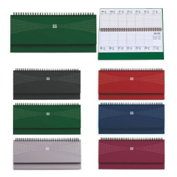 Planning agenda spiralato da tavolo 30x15 vari colori 2026