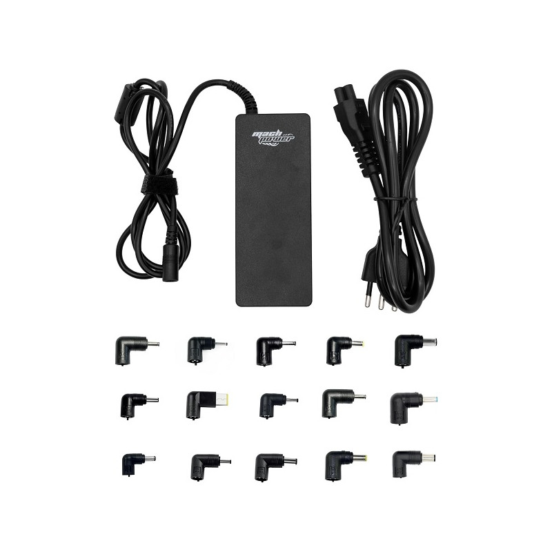 Caricabatterie / alimentatore UNIVERSALE MACH POWER AUTOSET 15 TIPS 90W 15-20V/6A