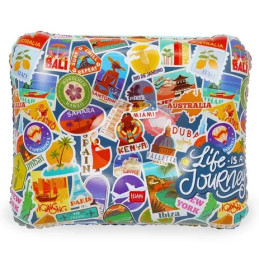 Cuscino Gonfiabile Travel Stickers - Inflatable Pillow - Legami