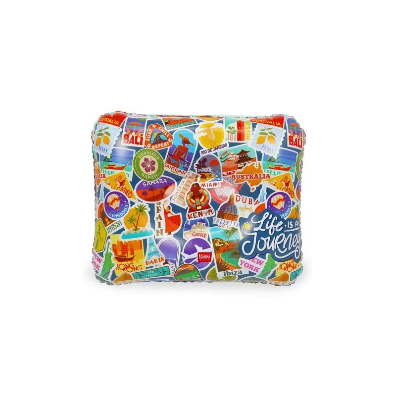 Cuscino Gonfiabile Travel Stickers - Inflatable Pillow - Legami