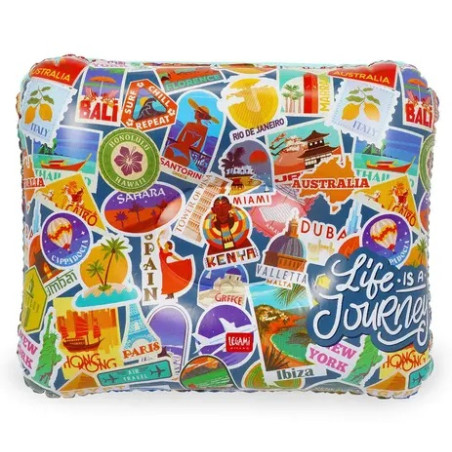 Cuscino Gonfiabile Travel Stickers - Inflatable Pillow - Legami