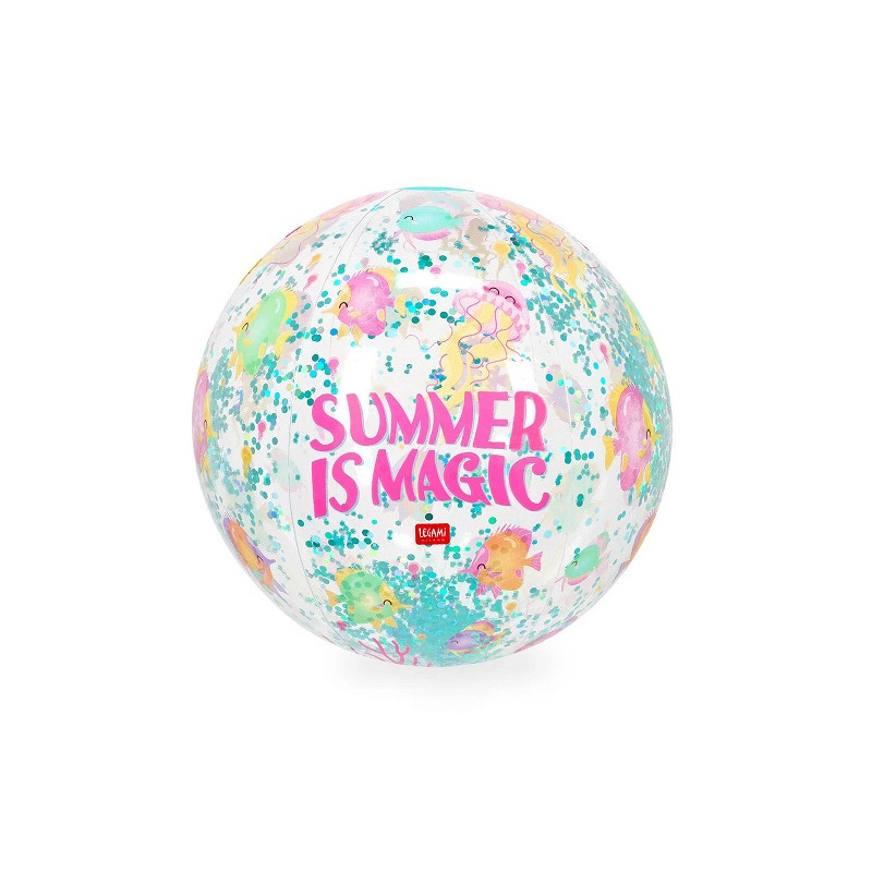 Palla da Spiaggia Gonfiabile Summer is Magic - Glitter Beach Ball - Legami
