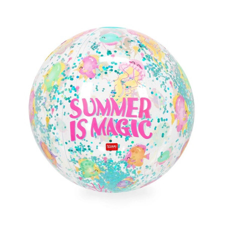 Palla da Spiaggia Gonfiabile Summer is Magic - Glitter Beach Ball - Legami