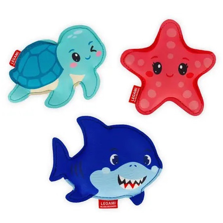 SET OF 3 NEOPRENE DIVING TOYS -  Legami
