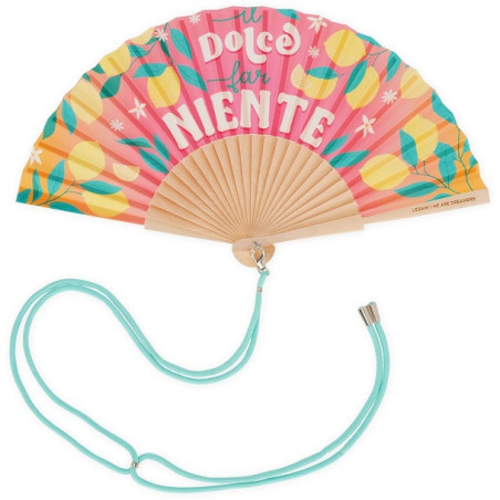 Ventaglio Folding Paper Fan Che Calor - Dolce far Niente - Legami