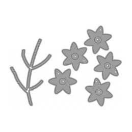 Fustella sottile composte fiori x fustellatrice