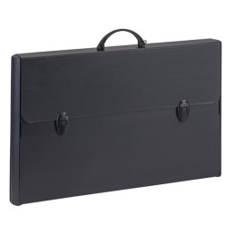 Valigetta Cartella polionda Balmar nera 2 chiusure 52x73x5cm