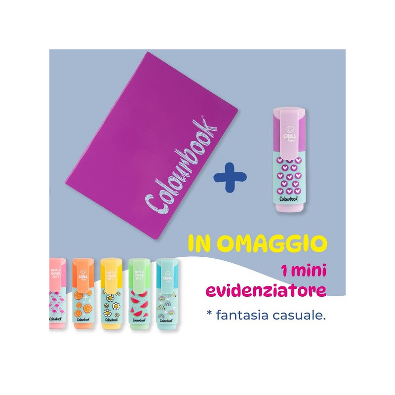 Maxi Colourbook bicolor 5mm 6pz + evidenziatori