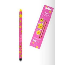 Penna Eraser Queen twinkle ink pink
