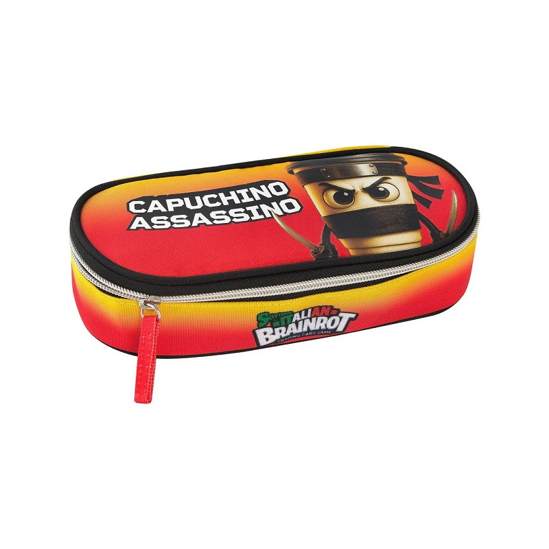 Astuccio ovale Skifidol Italian Brainrot Cappuccino Assassino