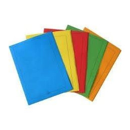 Cartelle semplici per atti senza ali blu 100pz