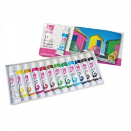 Colori a Tempera pronta a 12pz assortiti ml.12 CWR